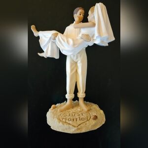 Beach Bride and Groom Cake Topper For Wedding or Event